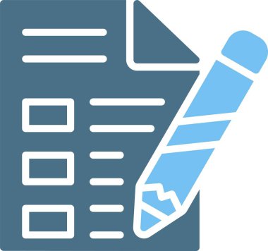 Gündem Kabartması İki Renk Simgesi