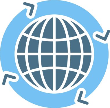 Dünya çapında Nakliye Sembolü İki Renk Simgesi