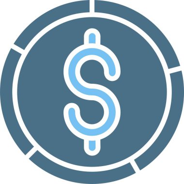 Bozuk Para Sembolü İki Renk Simgesi