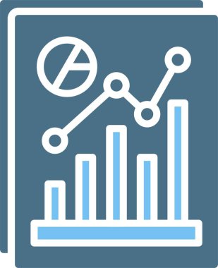 Veri Analisti İki Renk Simgesi