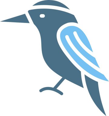 Balıkçı Sembolü İki Renk Simgesi