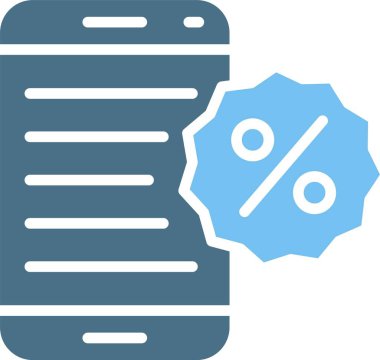 Cep Telefonu Kabartması İki Renk Simgesi