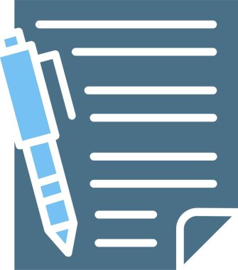 Notlar Kabartma İki Renk Simgesi