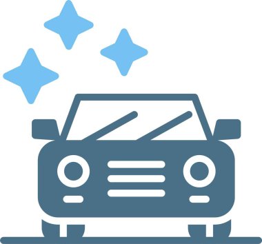 Yeni Otomobil Kabartması İki Renk Simgesi