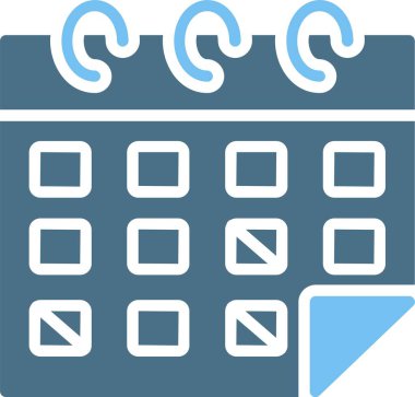 Zamanlama Kabartması İki Renk Simgesi