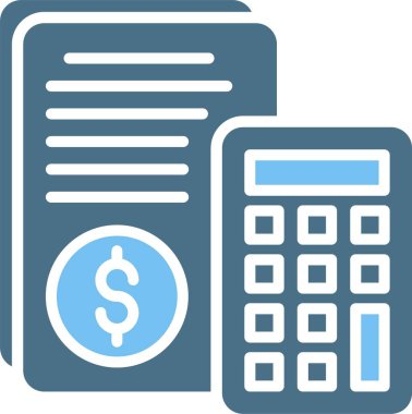 Muhasebe Kabartması İki Renk Simgesi