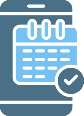 Zamanlama Kabartması İki Renk Simgesi