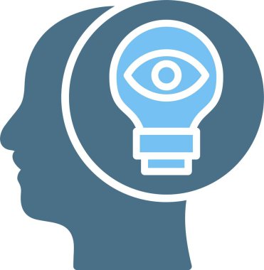 Vizyoner Kabartma İki Renk Simgesi