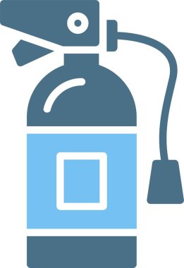 Yangın söndürücü İki Renk Simgesi Simgesi