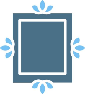 Çerçeve Kabartma İki Renk Simgesi