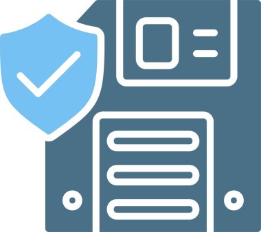 Disket Kabartması İki Renk Simgesi