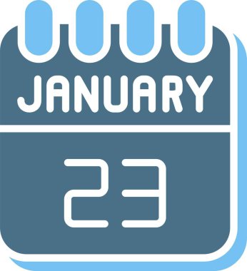 23 Ocak İki Renk Simgesi