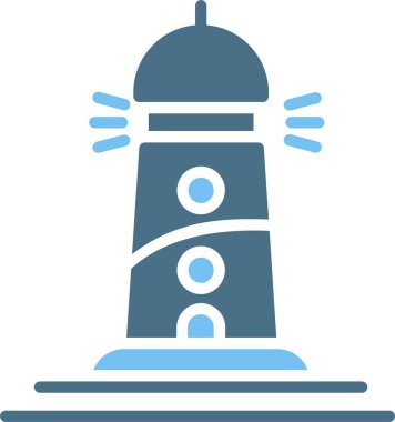 Deniz feneri kabartması İki Renk Simgesi