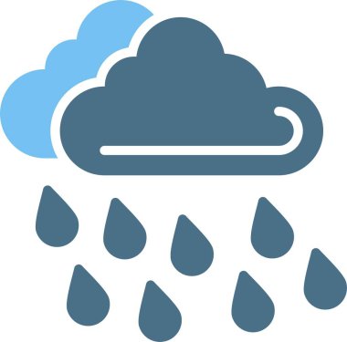 Yağmur Kabartması İki Renk Simgesi