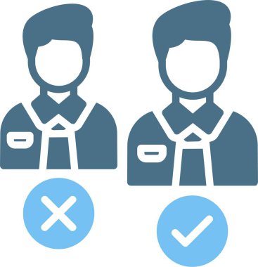 Seçim Kabartması İki Renk Simgesi