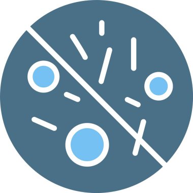 Antibakteriyel kabartma İki Renk Simgesi