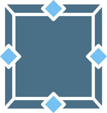 Çerçeve Kabartma İki Renk Simgesi