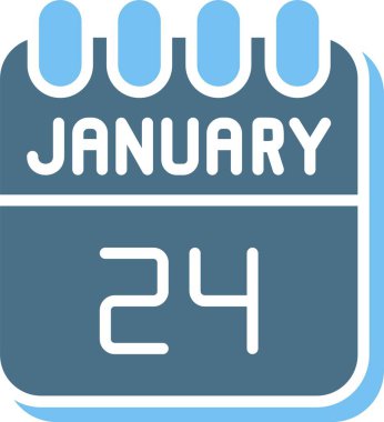 24 Ocak İki Renk Simgesi