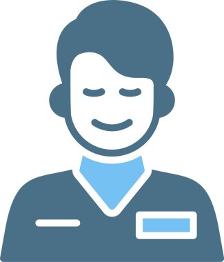 Hemşire Kabartması İki Renk Simgesi