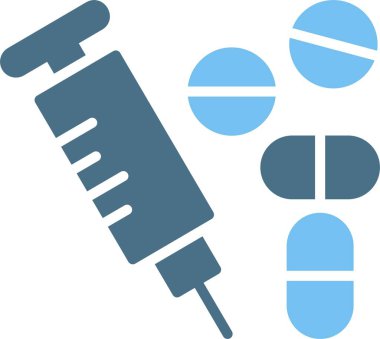 Uyuşturucu Kabartması İki Renk Simgesi