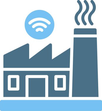 Fabrika Kabartması İki Renk Simgesi