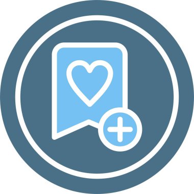 Favori Kabartma İki Renk Simgesi