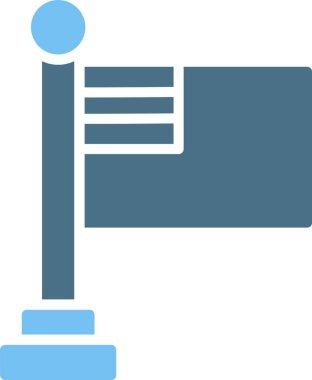 İşaretli Kabartma İki Renk Simgesi