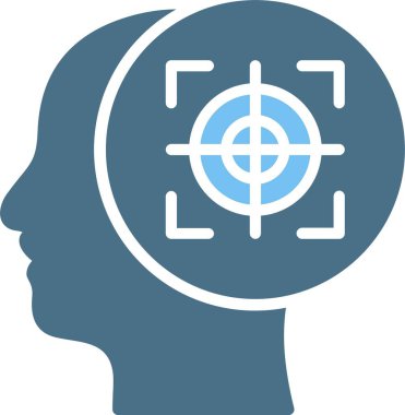 Kabartma İki Renk Simgesine Odaklan