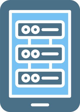 Smartphone Glyph İki Renk Simgesi