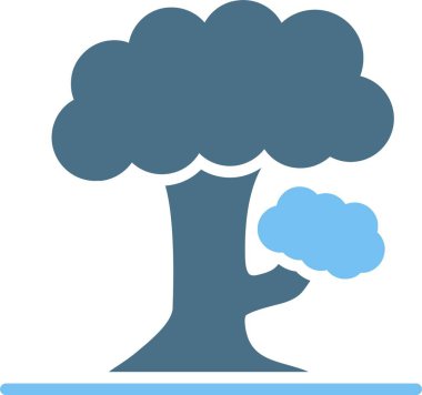 Ağaç Kabartması İki Renk Simgesi