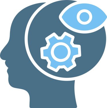 Sezgi Kabartması İki Renk Simgesi