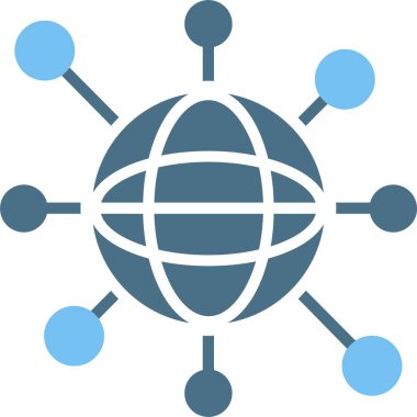 Ağ Kabartması İki Renk Simgesi