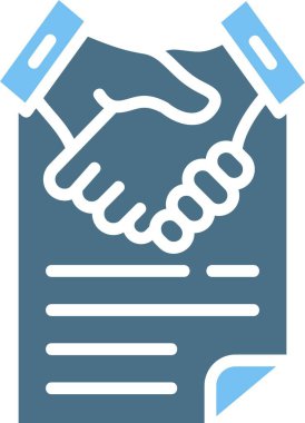 Ortaklık Kabartması İki Renk Simgesi