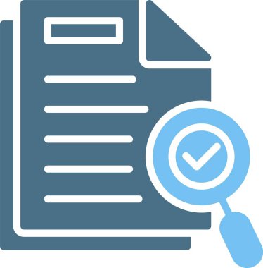 İnceleyici Kabartma İki Renk Simgesi