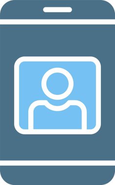 Kullanıcı Kabartması İki Renk Simgesi