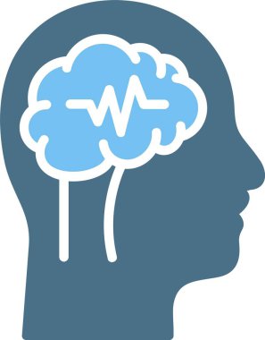 Epilepsi Kabartması İki Renk Simgesi