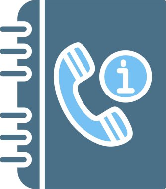 Telefon Defteri İki Renk Simgesi