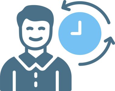 Çalışma ve meslekler Glyph İki Renk Simgesi