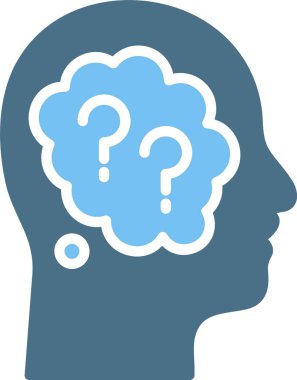 Alzheimer Glyph İki Renk Simgesi