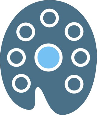 Palet Kabartma İki Renk Simgesi