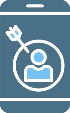 Hedef Seyirci Sembolü İki Renk Simgesi