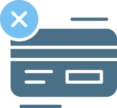 Kart yok Glyph İki Renk Simgesi