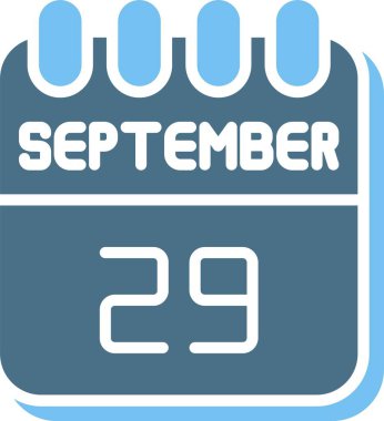 29 Eylül Glyph İki Renk Simgesi