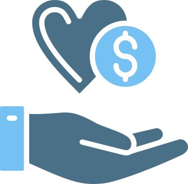 Charity Glyph İki Renk Simgesi