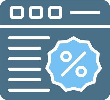 İndirimli Glyph İki Renk Simgesi