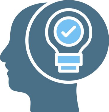 İki Renk Simgesi Bir Fikir Oluştur