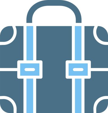 Evrak çantası Kabartması İki Renk Simgesi