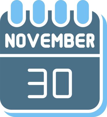 30 Kasım Glyph İki Renk Simgesi