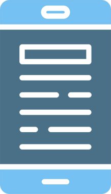 Telefon Kabartması İki Renk Simgesi