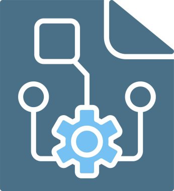 Proje Planı Glyph İki Renk Simgesi